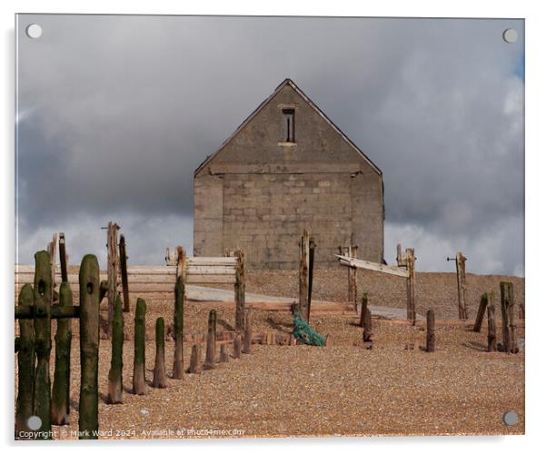 The Mary Stanford Lifeboat House in Rye. Acrylic by Mark Ward