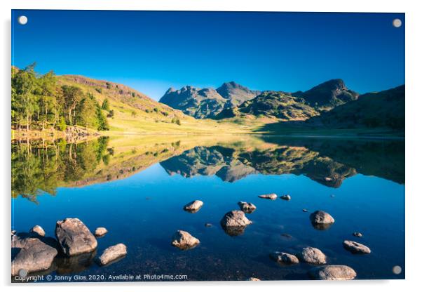 Sunrise at Blea Tarn  Acrylic by Jonny Gios