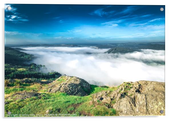 Cloud Inversion over Lake Windermere Acrylic by Jonny Gios