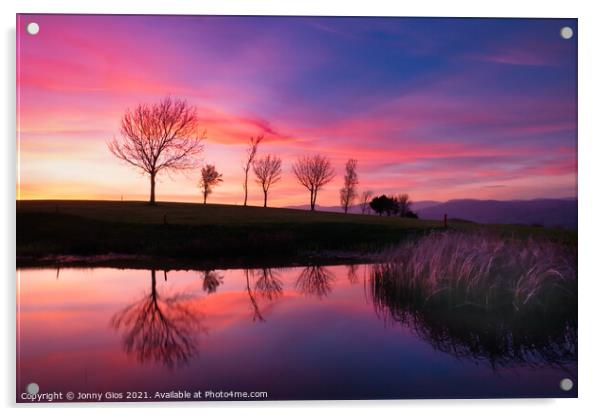 15th Hole - Kendal Golf Course  Acrylic by Jonny Gios