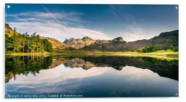 Blea Tarn Reflections  Acrylic by Jonny Gios