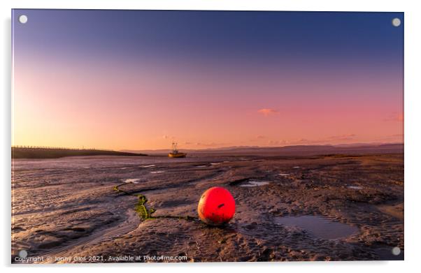 Sunset Buoy  Acrylic by Jonny Gios