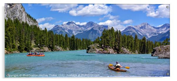 Amazing landscapes of Banff National park  Acrylic by PhotOvation-Akshay Thaker