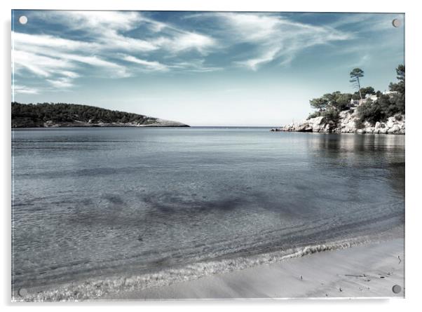 A heavenly beach in Ibiza Acrylic by Vicen Photo