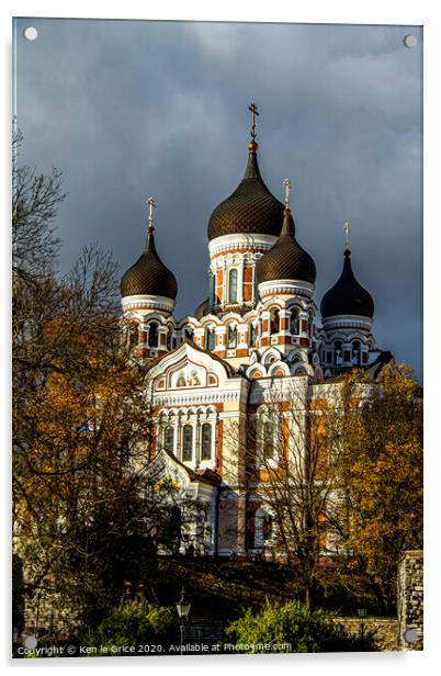Alexander Nevsky Cathedral, Tallinn Acrylic by Ken le Grice