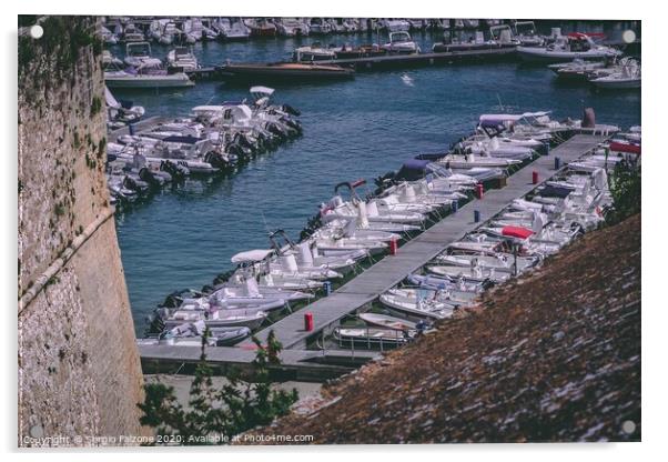 Port of Otranto, Italy Acrylic by Sergio Falzone