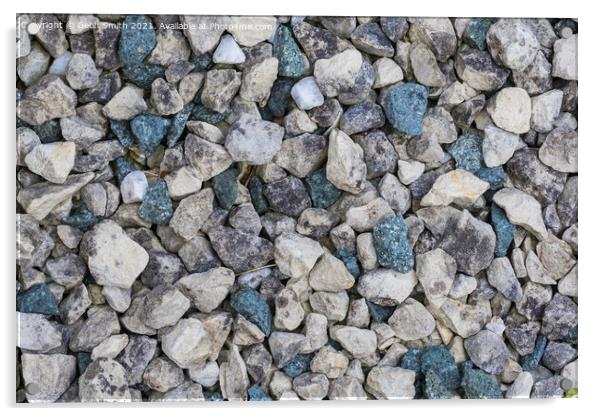 Decorative Stones Abstract Acrylic by Geoff Smith