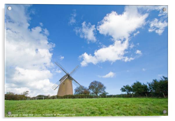 Bembridge Windmill Isle of Wight Acrylic by Allan Bell