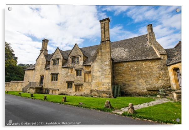 Snowshill Manor Acrylic by Allan Bell