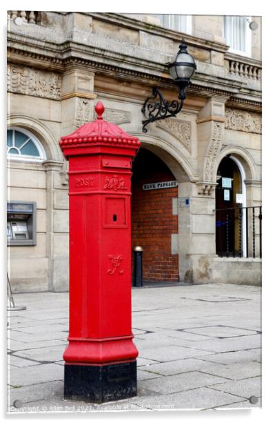 Victorian Letter box Stafford Acrylic by Allan Bell