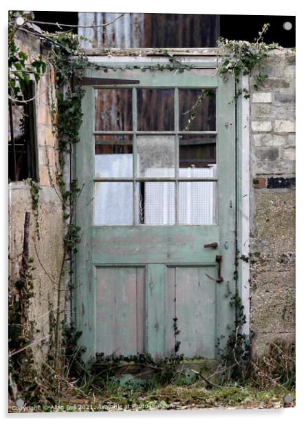 Old Door to Nowhere Acrylic by Allan Bell