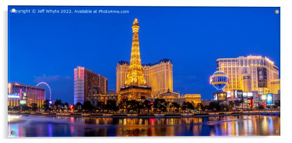 Paris Resort, Las Vegas Acrylic by Jeff Whyte