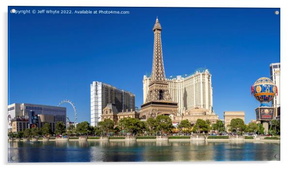 Paris Resort, Las Vegas Acrylic by Jeff Whyte
