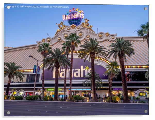 Harrah's Las Vegas Acrylic by Jeff Whyte