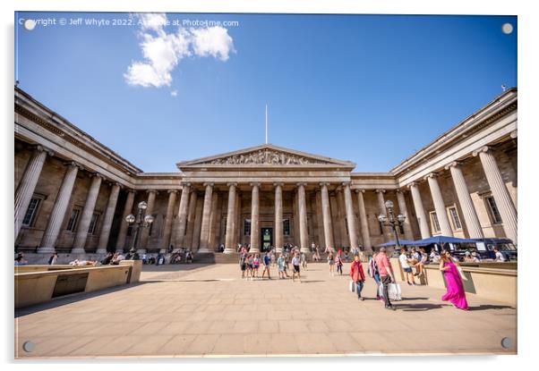 Facade of the British Museum Acrylic by Jeff Whyte