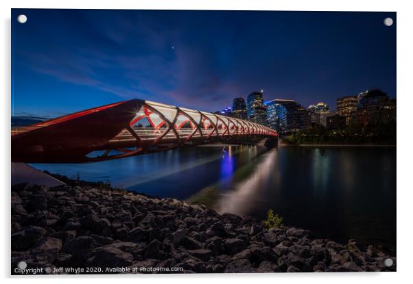 Peace Bridge Acrylic by Jeff Whyte