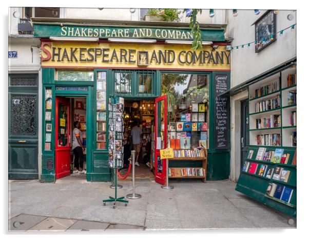 Shakespeare and Company bookstore Acrylic by Jeff Whyte