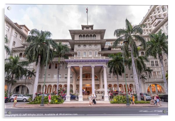 Moana Surfrider  Acrylic by Jeff Whyte