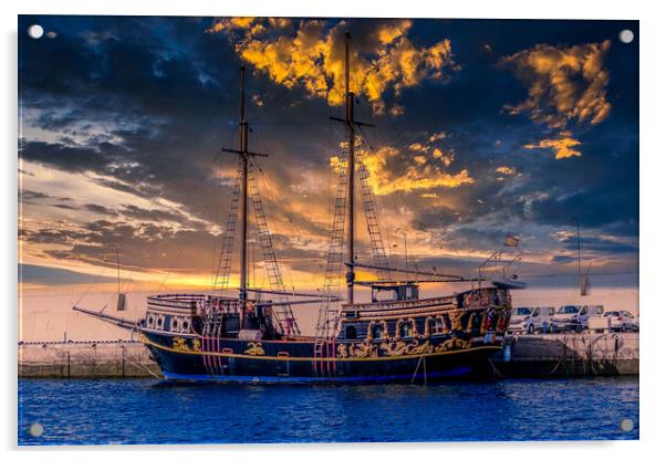 Sailing Ship Acrylic by Hectar Alun Media