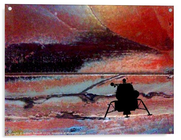 Lost On Mars Acrylic by Robert Fennah
