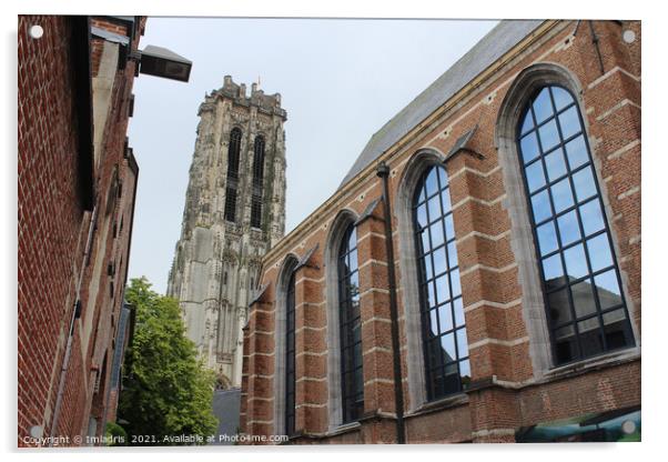 Mechelen Historic Town Centre, Belgium Acrylic by Imladris 