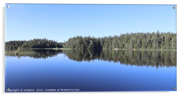Lake Aras, near Urshult, Sweden Acrylic by Imladris 