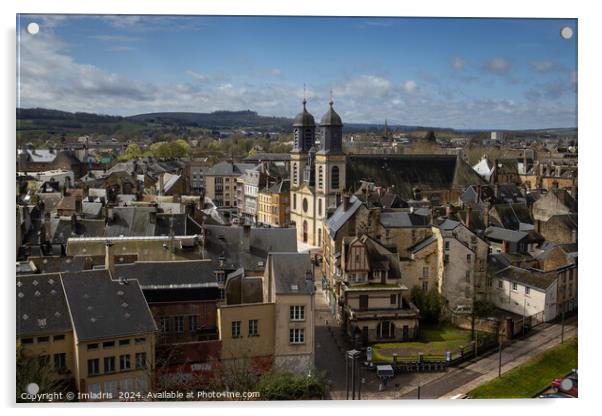 Cityscape of Sedan, Ardennes, France Acrylic by Imladris 