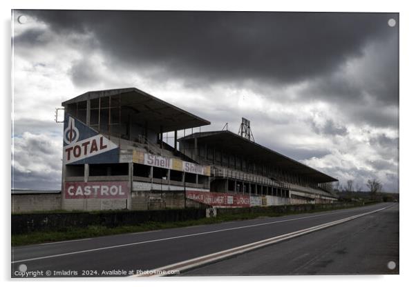 Stormy Skies Over Reims-Gueux Race Circuit Acrylic by Imladris 