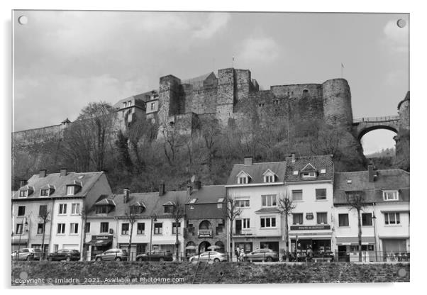 Château-Fort de Bouillon, Ardennes, Belgium, Mono Acrylic by Imladris 