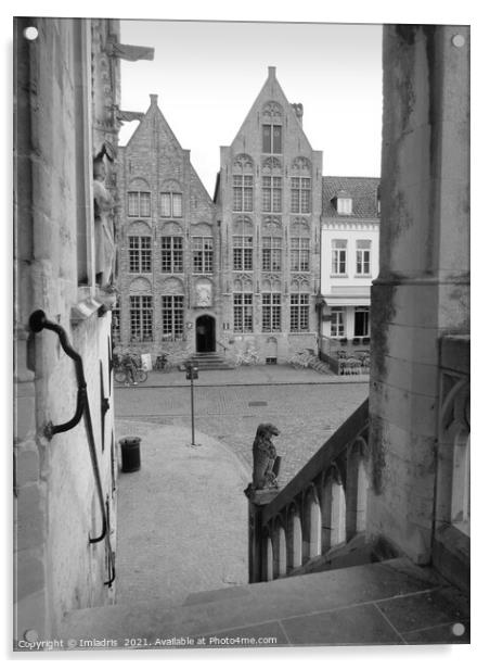View from Damme Town Hall, Flanders, Belgium Acrylic by Imladris 
