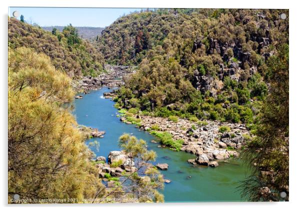 South Esk River - Launceston Acrylic by Laszlo Konya