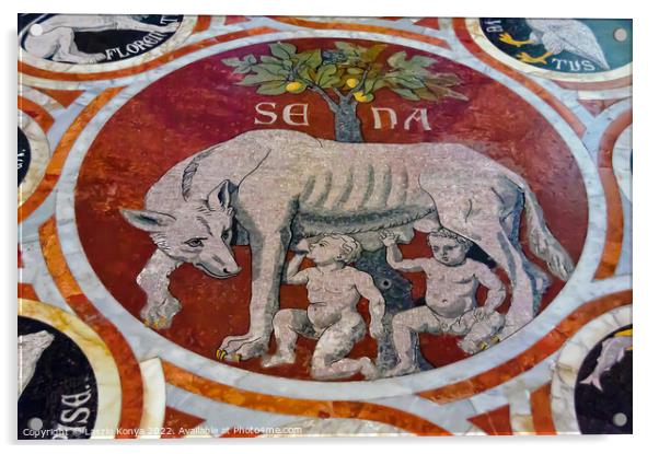 The Sienese She Wolf - Siena Acrylic by Laszlo Konya