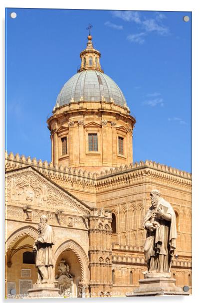 Dome of the Duomo - Palermo Acrylic by Laszlo Konya