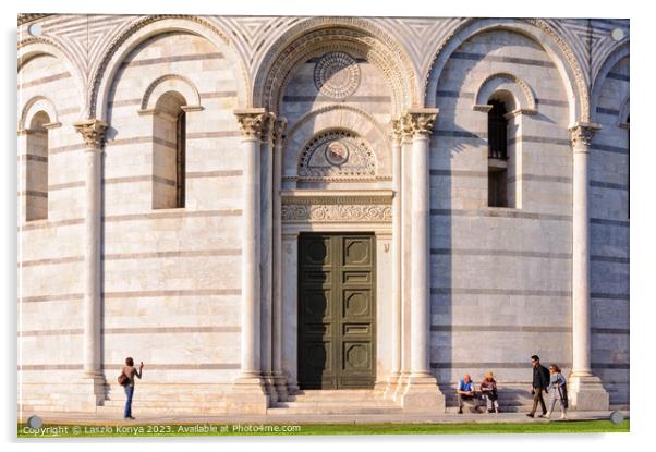 Baptistery of St. John - Pisa Acrylic by Laszlo Konya