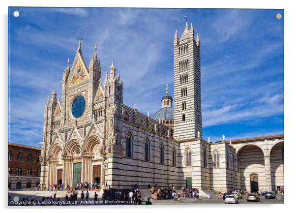 Duomo of Siena Acrylic by Laszlo Konya