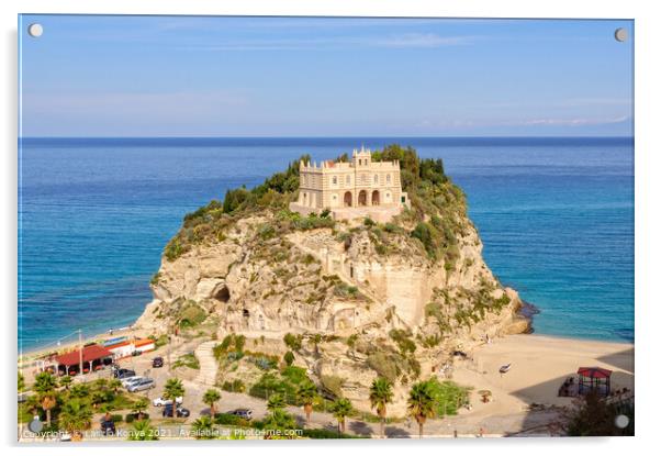 Santa Maria Island - Tropea Acrylic by Laszlo Konya