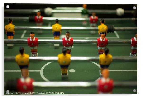 Tabletop Football #3 Acrylic by Tony Lewis