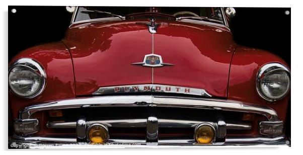 American car Acrylic by Darren Evans