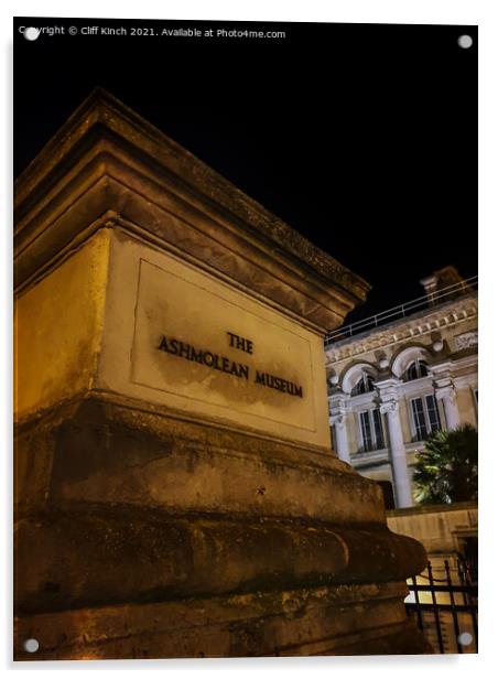 Ashmolean Museum Oxford Acrylic by Cliff Kinch