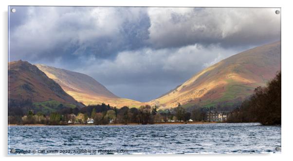 Grasmere panorama Acrylic by Cliff Kinch