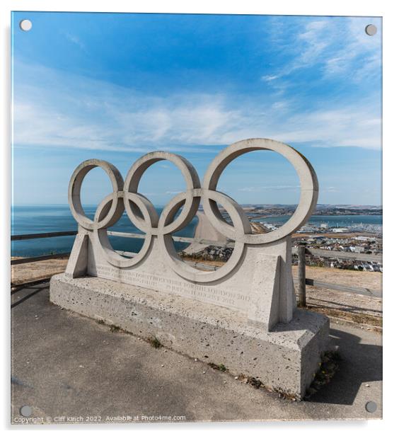 Portland Olympic dedication Acrylic by Cliff Kinch