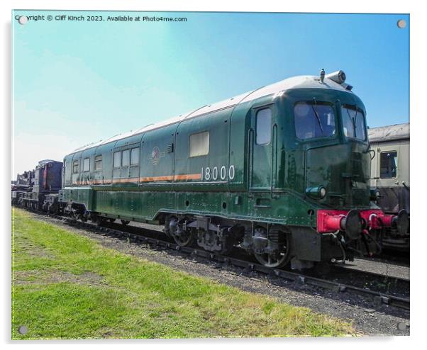 British Rail 18000 Acrylic by Cliff Kinch