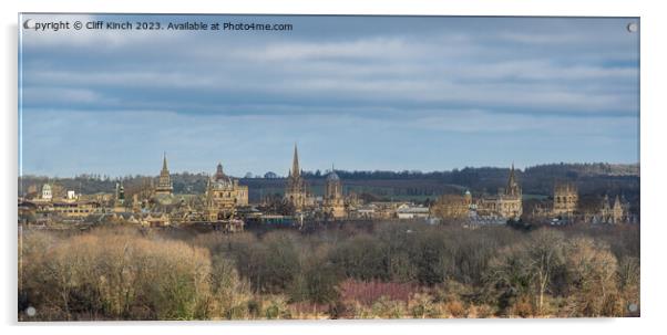 Oxford Panorama Acrylic by Cliff Kinch