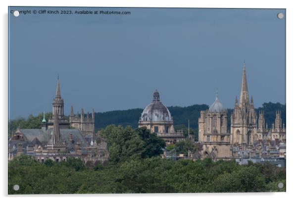 Dreaming Spires of Oxford Acrylic by Cliff Kinch