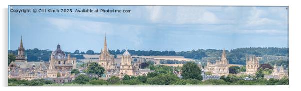 Oxford Panorama Acrylic by Cliff Kinch