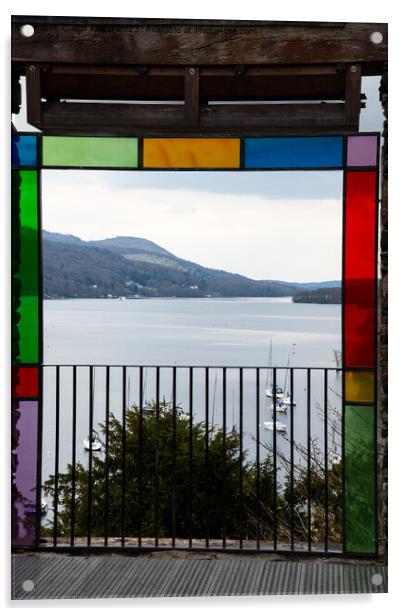 Lake Windermere from Claife Heights Acrylic by Cliff Kinch