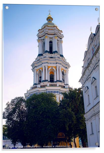 Great Lavra Bell Tower Acrylic by Vitalii Kryvolapov