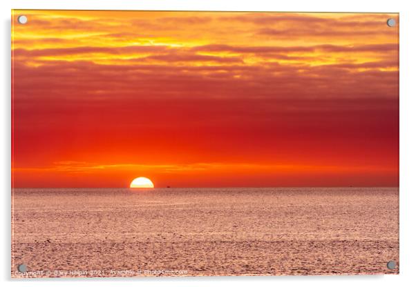 Fishing boat at sunrise Acrylic by Gary Holpin