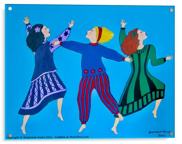 Dancing for Joy Acrylic by Stephanie Moore