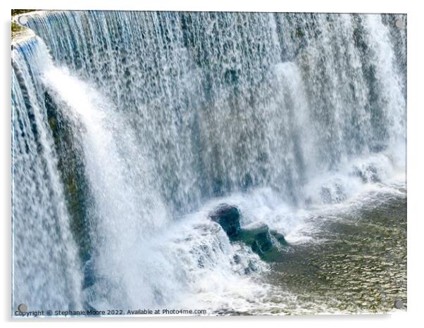 Curtain of water Acrylic by Stephanie Moore